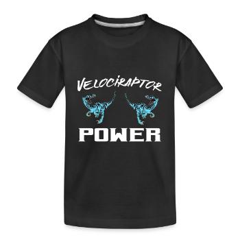 Conception de puissance Velociraptor - T-shirt bio Premium Enfant - noir - Devant