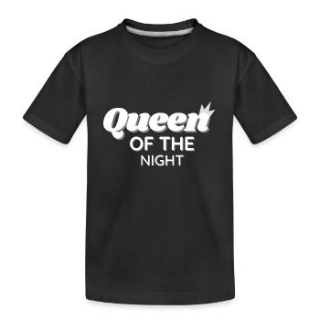 Queen of the night - Kids' Premium Organic T-Shirt - black - Front