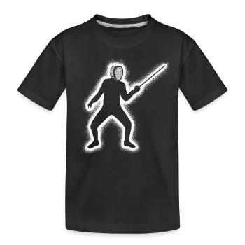 Escrime Escrime Escrime Hommes Enfants Escrime - T-shirt bio Premium Enfant - noir - Devant