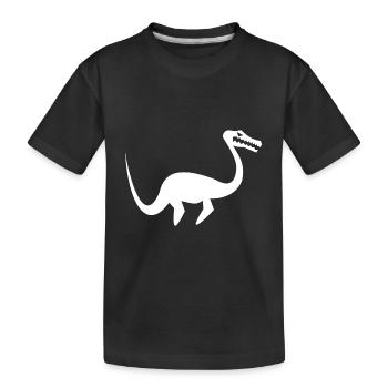 Plesiosaurus, monstres marins et conception du Loch Ness - T-shirt bio Premium Enfant - noir - Devant