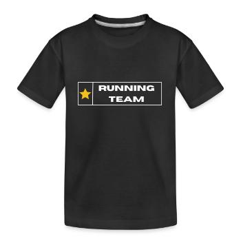Équipe de course à pied - T-shirt bio Premium Enfant - noir - Devant