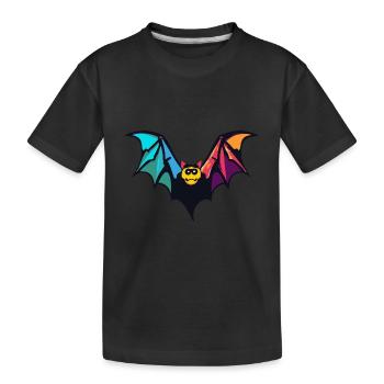 Bat - Kids' Premium Organic T-Shirt - black - Front
