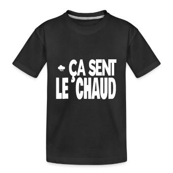 ça sent le chaud - T-shirt bio Premium Enfant - noir - Devant