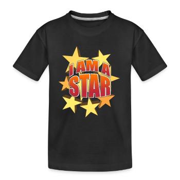 Ich bin ein Star - Kinder Premium Bio T-Shirt - Schwarz - Vorne