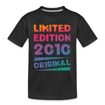 Limited Edition Birthday Party Vintage 2010 - Kids' Premium Organic T-Shirt - black - Front