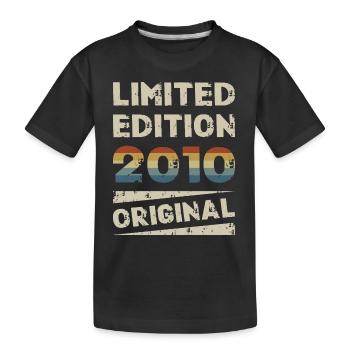 Limited Edition Birthday Party Vintage 2010 - Kids' Premium Organic T-Shirt - black - Front