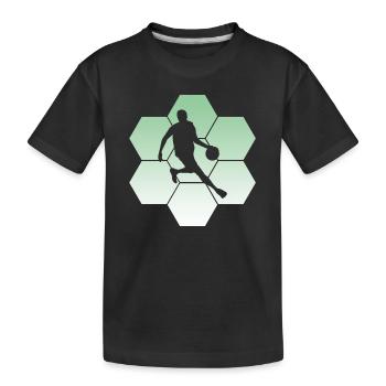 Player, Basketball, Streetball, Bball - Kinder Premium Bio T-Shirt - Schwarz - Vorne