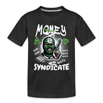 Gangster Syndikat - Kinder Premium Bio T-Shirt - Schwarz - Vorne