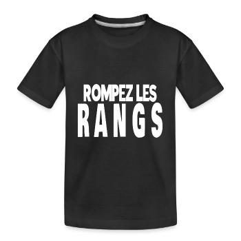 rompez les rangs - T-shirt bio Premium Enfant - noir - Devant