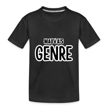 mauvais genre - T-shirt bio Premium Enfant - noir - Devant