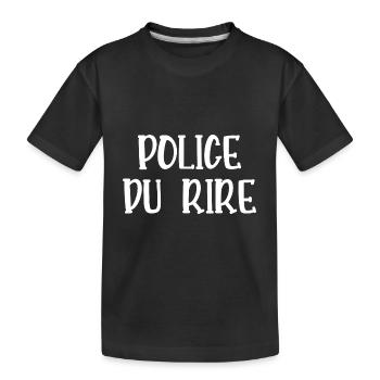 police du rire - T-shirt bio Premium Enfant - noir - Devant