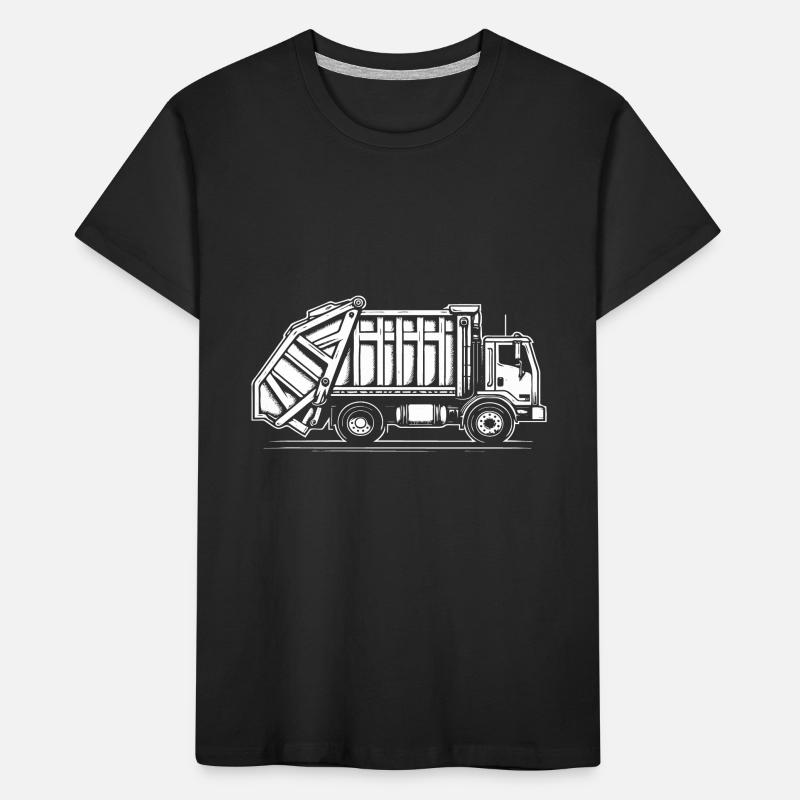 Conception simple et cool du camion à ordures T-shirt bio Premium Enfant