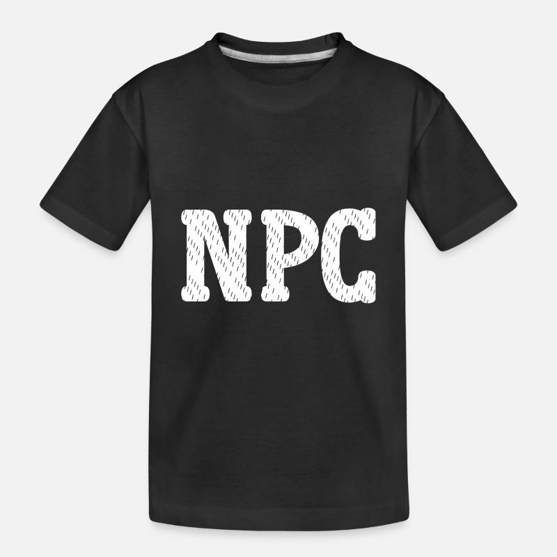 NPC - Kinder Premium Bio T-Shirt - Schwarz
