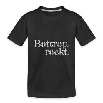 Bottrop - Textdesign mit Stadtnamen - Kinder Premium Bio T-Shirt - Schwarz - Vorne