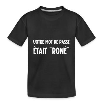 mot de passe - T-shirt bio Premium Enfant - noir - Devant