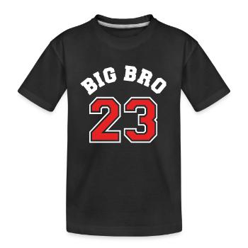 Big Bro 2022 Big Brother Baby Birth Boy - Kids' Premium Organic T-Shirt - black - Front