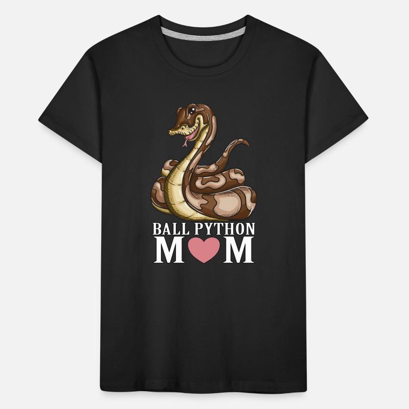 Serpent Amant Serpent Reptile Ball Python Maman T-shirt bio Premium Enfant