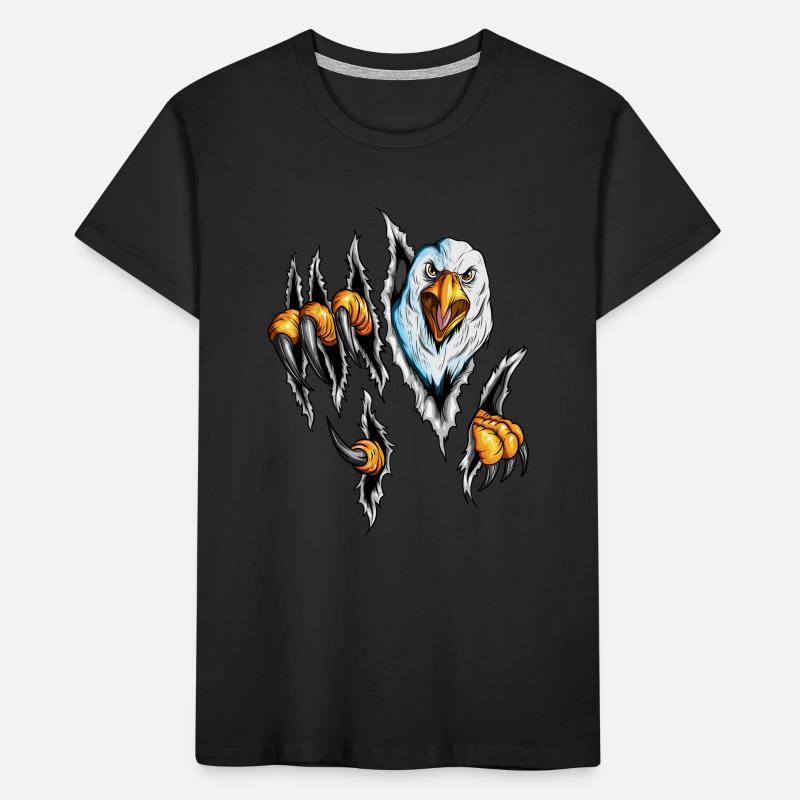 Scratch Eagle Claws Bird of Prey Design Eagle Eye Kids' Premium Organic T-Shirt