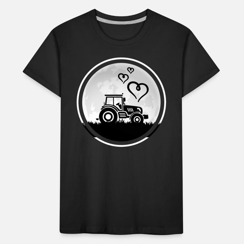 Traktor Traktorfahrer Schlepper "Traktor-Liebe" Kinder Premium Bio T-Shirt