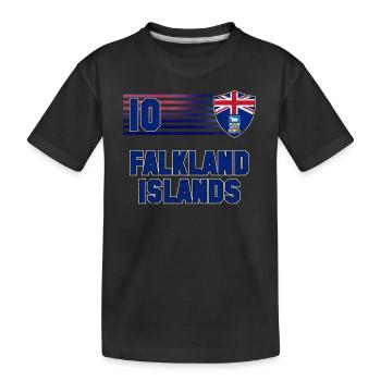 Falkland Islands - Kids' Premium Organic T-Shirt - black - Front