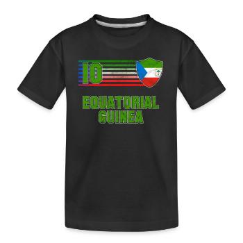 Guinée équatoriale - T-shirt bio Premium Enfant - noir - Devant