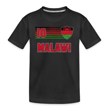 Malawi - Kids' Premium Organic T-Shirt - black - Front