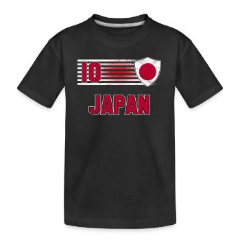 Japan - Kinder Premium Bio T-Shirt - Schwarz - Vorne