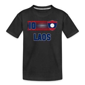 Laos - T-shirt bio Premium Enfant - noir - Devant