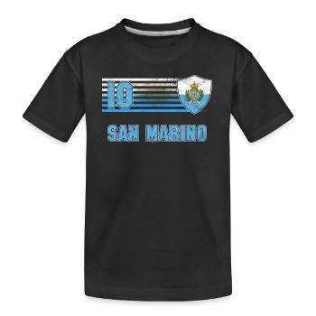 San Marino - Kinder Premium Bio T-Shirt - Schwarz - Vorne