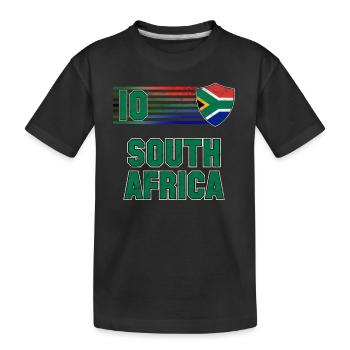 Afrique du Sud - T-shirt bio Premium Enfant - noir - Devant