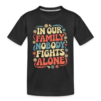 Sensibilisation au cancer Cancer Cancer du sein - T-shirt bio Premium Enfant - noir - Devant