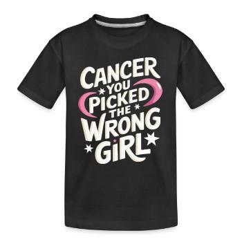 Sensibilisation au cancer Cancer Cancer du sein - T-shirt bio Premium Enfant - noir - Devant