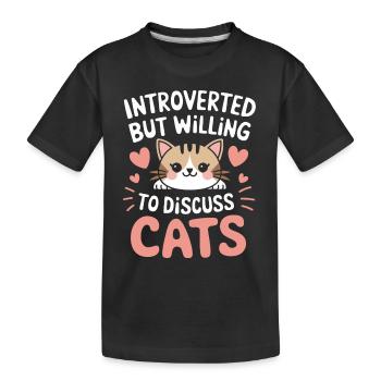 Introvertierter asozialer introvertierter - Kinder Premium Bio T-Shirt - Schwarz - Vorne