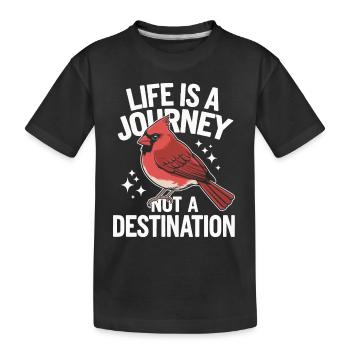 Cardinal Rouge Cardinal Vogel Rouge Cardinal - T-shirt bio Premium Enfant - noir - Devant