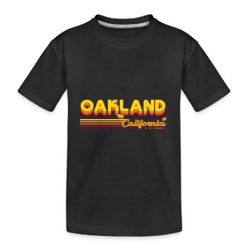 Oakland Californie Oaktowm Bump City Design - T-shirt bio Premium Enfant - noir - Devant