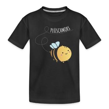 Plüschmors- lustiges Norddeutsches Hummel T-Shirt - Kinder Premium Bio T-Shirt - Schwarz - Vorne