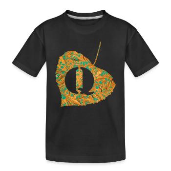 Feuille E 95 Q - T-shirt bio Premium Enfant - noir - Devant