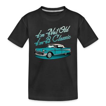 Graphique de voiture classique - T-shirt bio Premium Enfant - noir - Devant