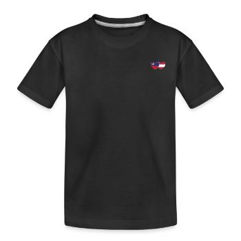 Lichtenstein Autriche Flag Heart - T-shirt bio Premium Enfant - noir - Devant
