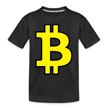 Bitcoin Satoshi Nakamoto - Kinder Premium Bio T-Shirt - Schwarz - Vorne