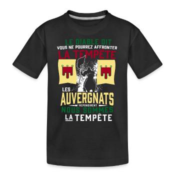 Tempête Auvergnats - T-shirt bio Premium Enfant - noir - Devant