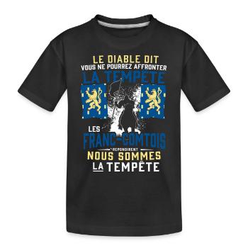 Tempête Franc-Comtois - T-shirt bio Premium Enfant - noir - Devant
