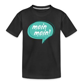 good Morning - Kids' Premium Organic T-Shirt - black - Front