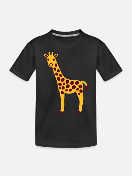 Giraffe - Kids' Premium Organic T-Shirt - black