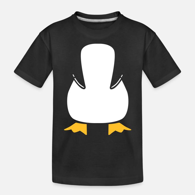 pinguin - Kinder Premium Bio T-Shirt - Schwarz