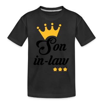 Beau-père belle-mère belle fille beau fils - T-shirt bio Premium Enfant - noir - Devant