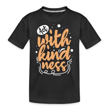 Kindness Statement Role Model Gift - Kids' Premium Organic T-Shirt - black - Front