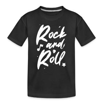 Rock 'n' Roll - Kinder Premium Bio T-Shirt - Schwarz - Vorne