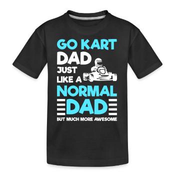 Course de karting - T-shirt bio Premium Enfant - noir - Devant