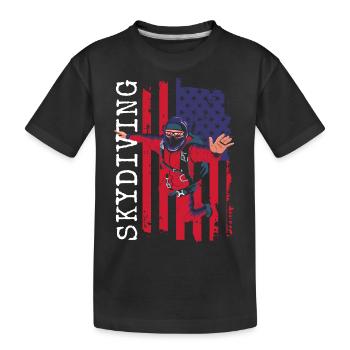 Parapente Parapente Deltaplane Jump - T-shirt bio Premium Enfant - noir - Devant